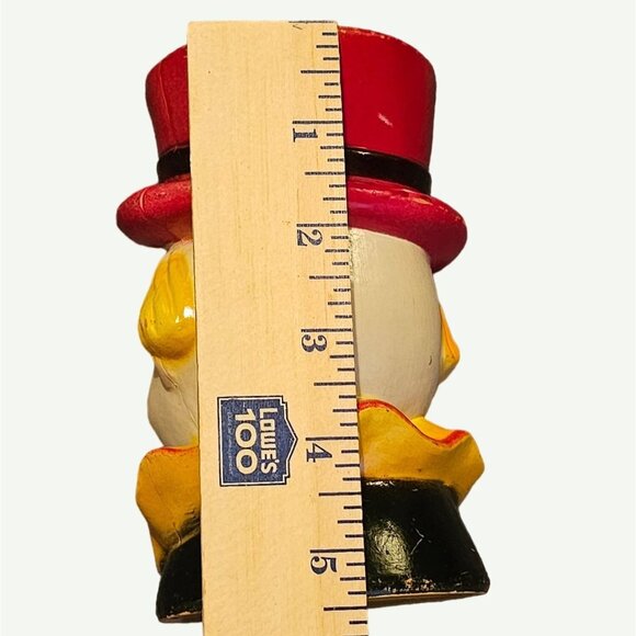 Vintage 1960's Coin Bank Smiling Circus Clown  Bank Hard Plastic Carnival Prize - Picture 14 of 14